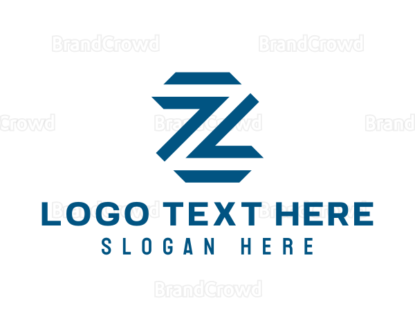 Blue Letter Z Logo