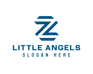 Transportation - Blue Letter Z logo design