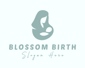 Mom Breastfeed Baby logo design