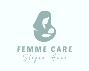 Gynecologist - Mom Breastfeed Baby logo design