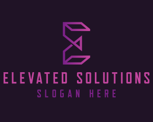 Software Developer Letter E logo design