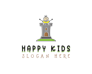 Kid Castle Daycare logo design