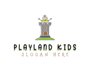 Kid Castle Daycare logo design