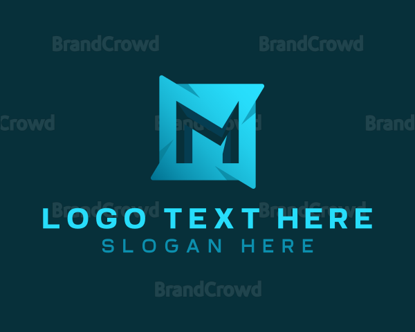Startup Company Studio Letter M Logo