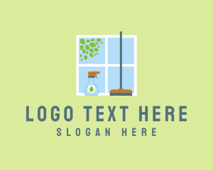 Sanitary - Eco Window Cleaner logo design