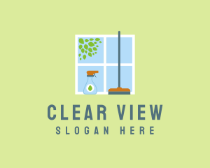 Eco Window Cleaner logo design