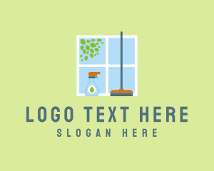 Window - Eco Window Cleaner logo design