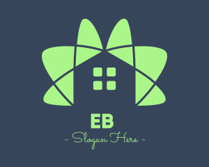 Green House Flower logo design