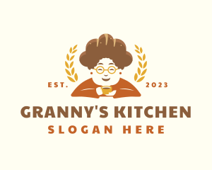 Coffee Bread Grandma logo design