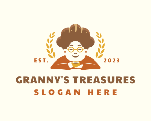 Coffee Bread Grandma logo design