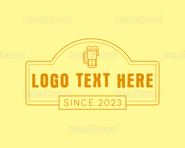 Brewery Beer Mug Logo