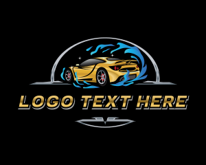 Auto - Car Wash Detailing logo design