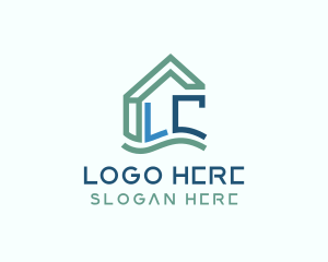 House Monogram Letter LC  Logo