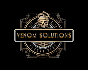 Snake Skull Venom logo design