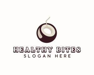 Coconut Juice Drink logo design