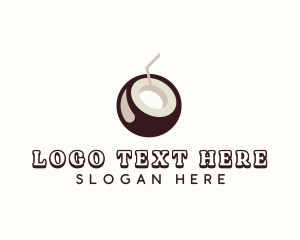 Coco Sugar - Coconut Juice Drink logo design