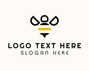 Minimalist - Minimalist Bee Insect logo design