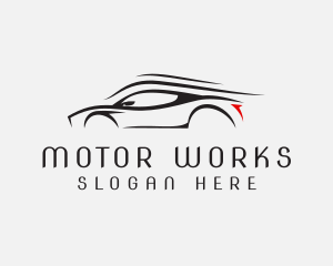 Motor - Fast Car Motorsport logo design