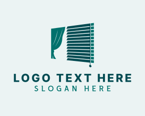 Window Cleaning - Green Window Blinds logo design