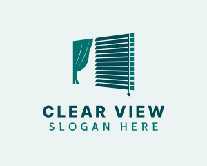 Windows - Green Window Blinds logo design