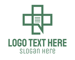 Cuff - Green Medical Chat logo design