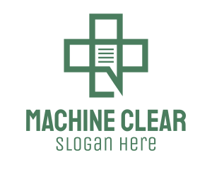Telemedicine - Green Medical Chat logo design