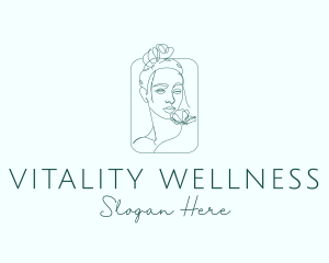 Feminine Wellness Lady logo design