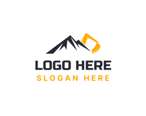 Mountain Excavation Contractor Logo