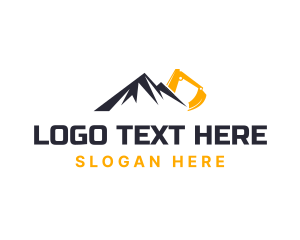 Heavy Duty - Mountain Excavation Contractor logo design