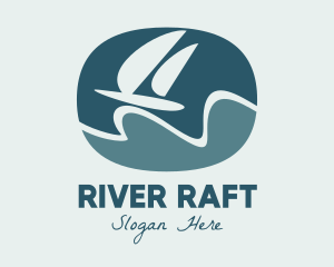 Raft - Sailing Yacht Badge logo design