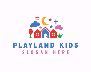 Kindergarten Preschool Childcare  logo design