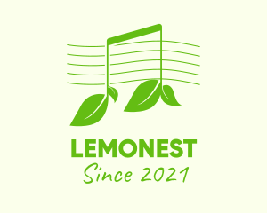Compose - Green Note Leaf logo design