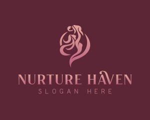 Postpartum - Mother Fertility Maternity logo design