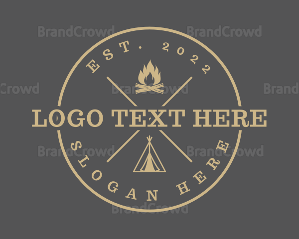 Outdoor Camping Adventure Logo