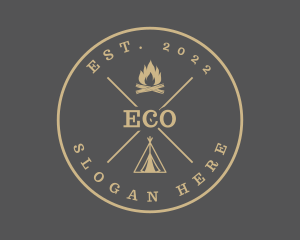 Outdoor Camping Adventure Logo