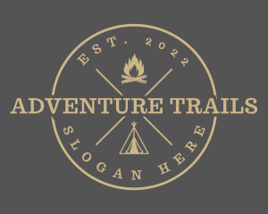 Outdoor Camping Adventure logo design