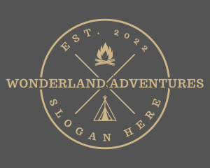 Outdoor Camping Adventure logo design