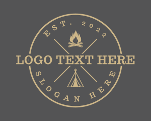 Hip - Outdoor Camping Adventure logo design