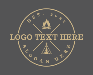 Outdoor Camping Adventure Logo