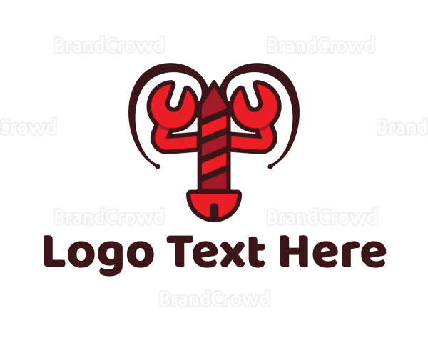 Lobster Wrench Screw Logo