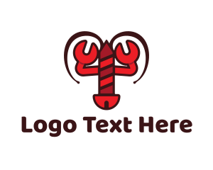 Tool Library - Lobster Wrench Screw logo design