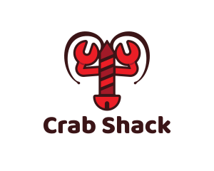 Lobster Wrench Screw logo design
