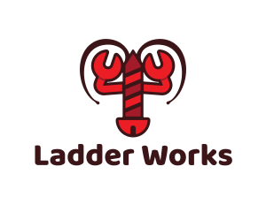 Lobster Wrench Screw logo design