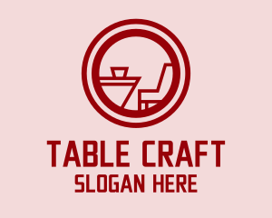 Table - Dinner Table Badge logo design