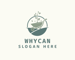 Wheelbarrow Garden Plant  Logo