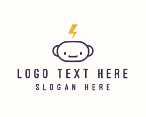 Mobile - Robot Lightning Toy logo design