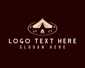 Explore - Outdoor Camping Tent logo design