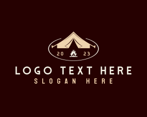 Outdoor Camping Tent Logo