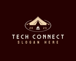 Outdoor Camping Tent Logo