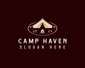 Tent - Outdoor Camping Tent logo design